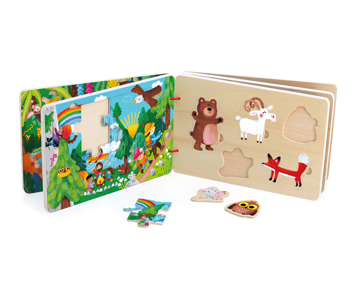 Libro de Puzzles de Madera Le Voyage