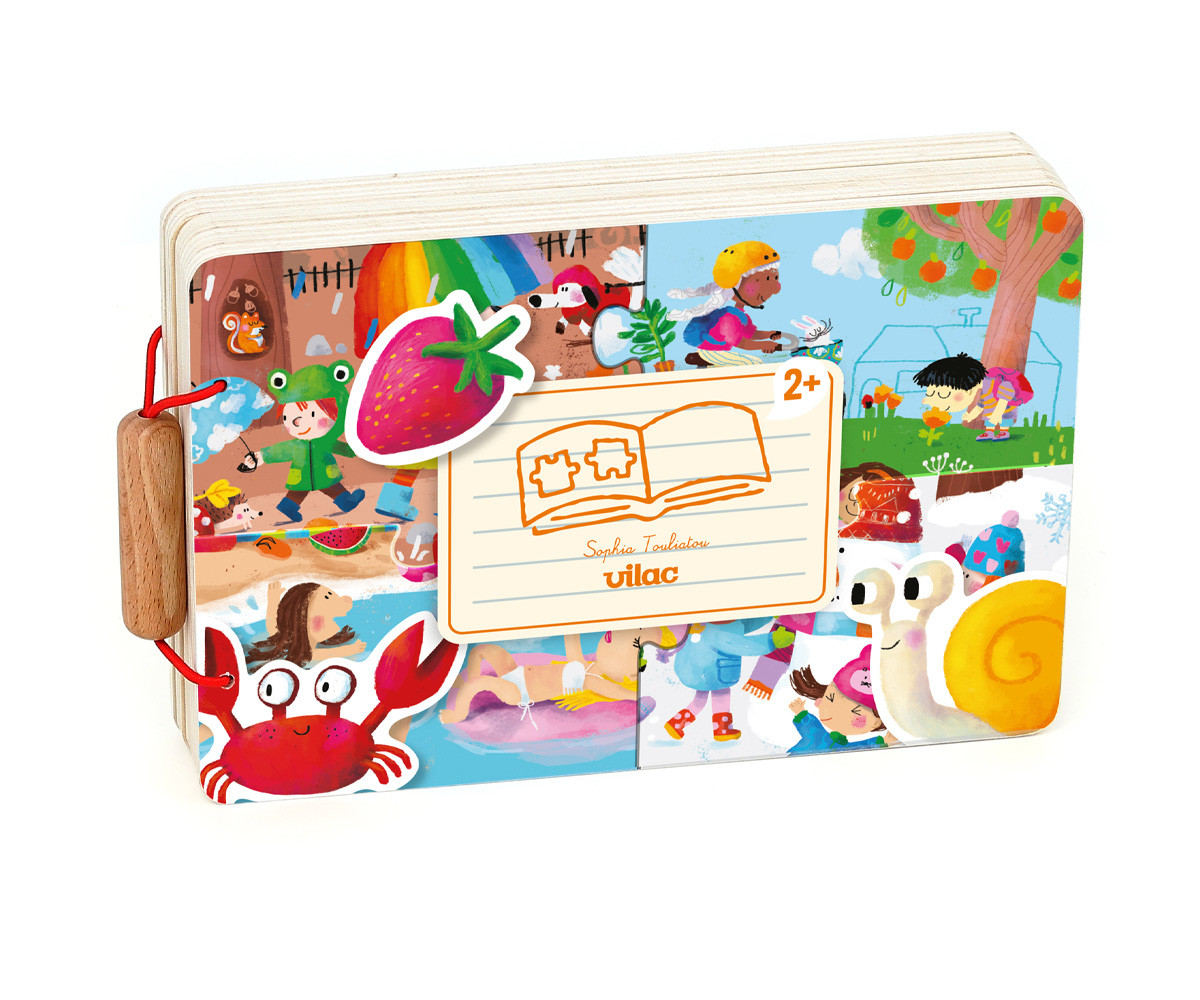 Libro de Puzzles de Madera Le 4 Saisons