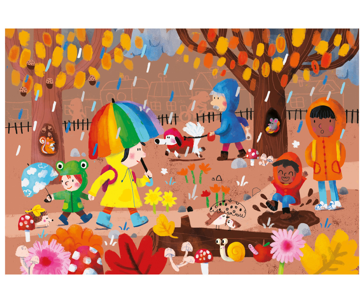 Libro de Puzzles de Madera Le 4 Saisons
