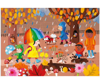 Libro de Puzzles de Madera Le 4 Saisons