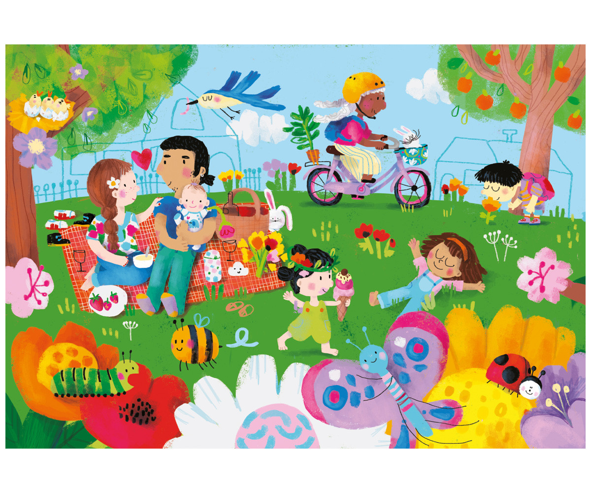 Libro de Puzzles de Madera Le 4 Saisons