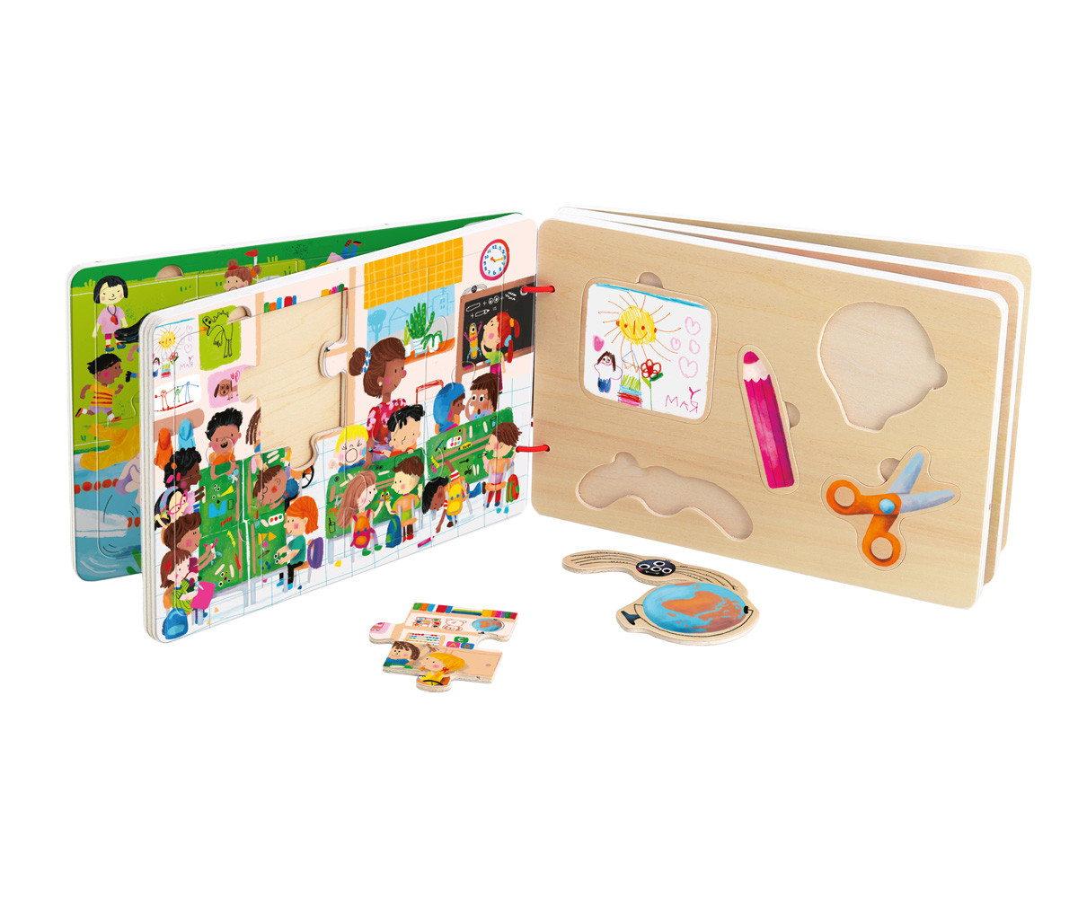 Libro de Puzzles de Madera Les Activités