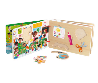 Libro de Puzzles de Madera Les Activités