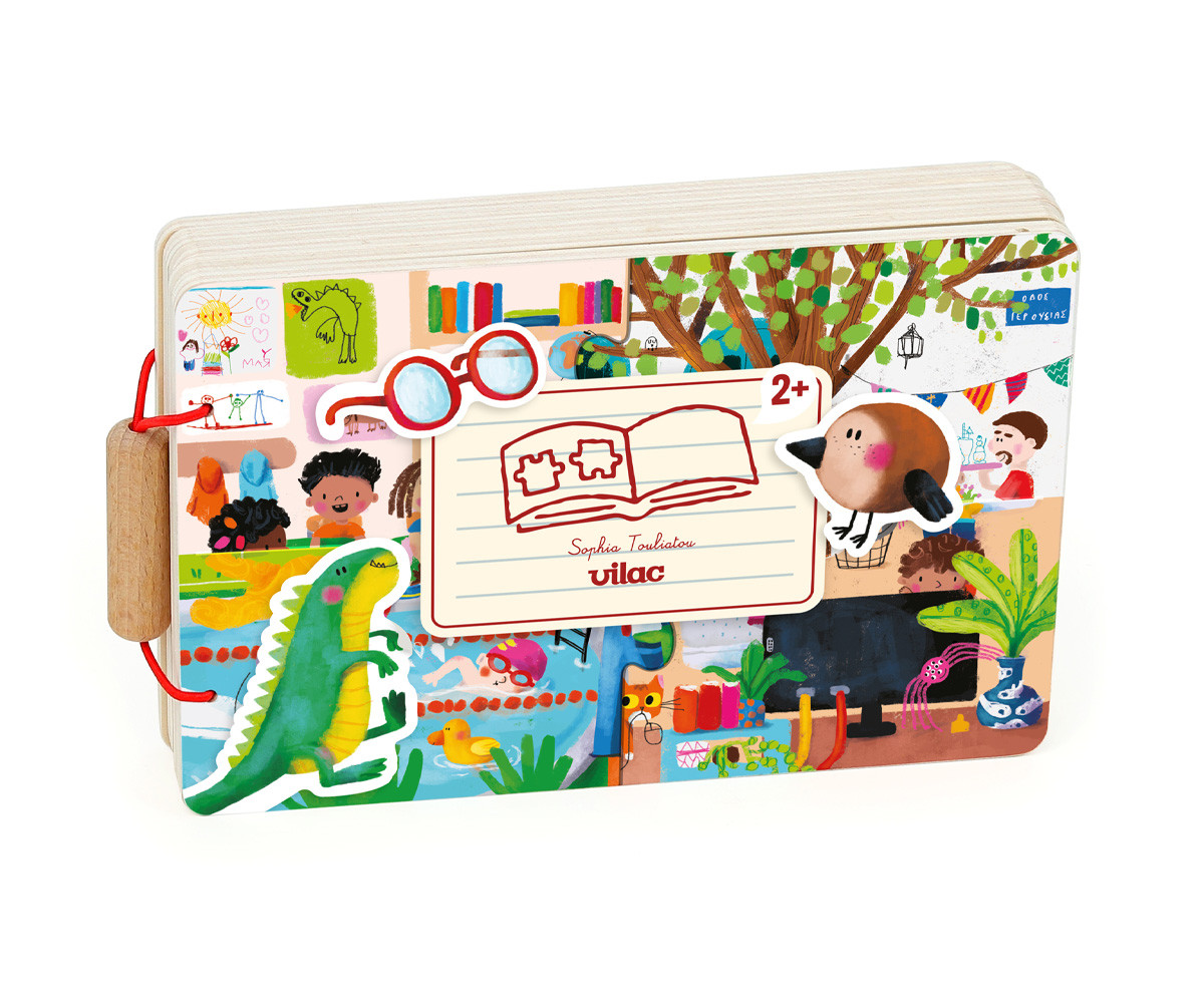 Libro de Puzzles de Madera Les Activités