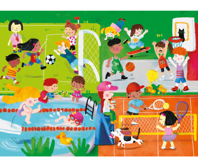 Libro de Puzzles de Madera Les Activités
