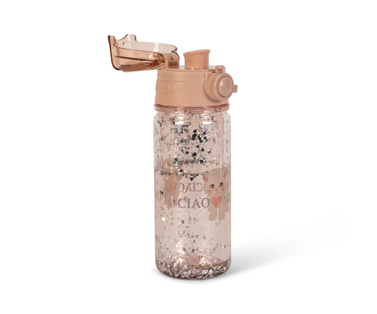 Borraccia Plastica Glitter Ciao Miao 350ml