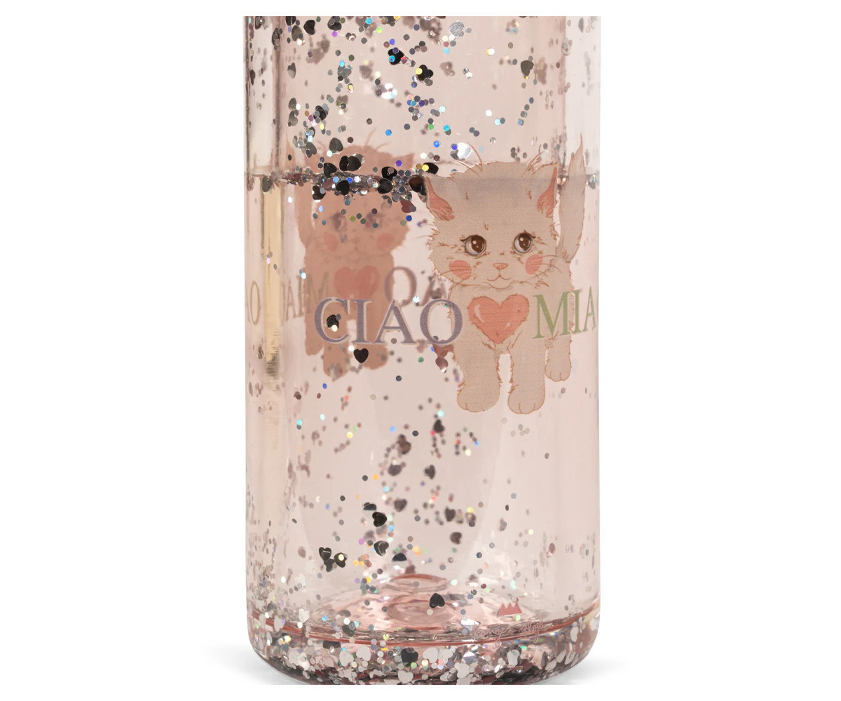 Borraccia Plastica Glitter Ciao Miao 350ml