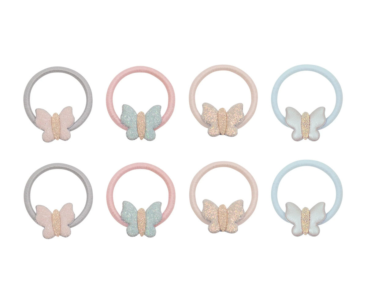8 Gomas del Pelo Mini Bella Butterfly