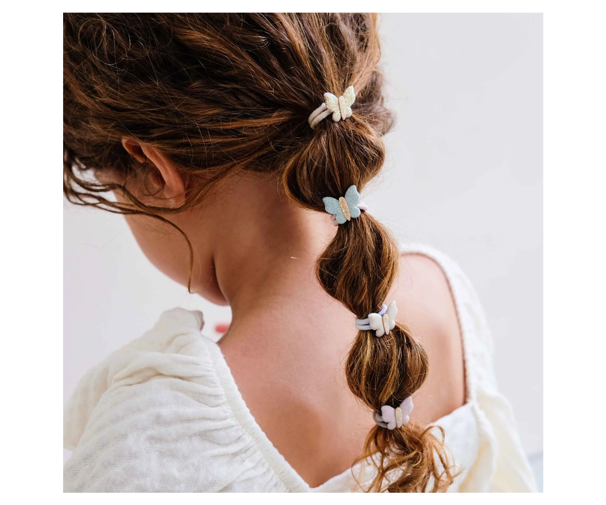 8 Gomas del Pelo Mini Bella Butterfly
