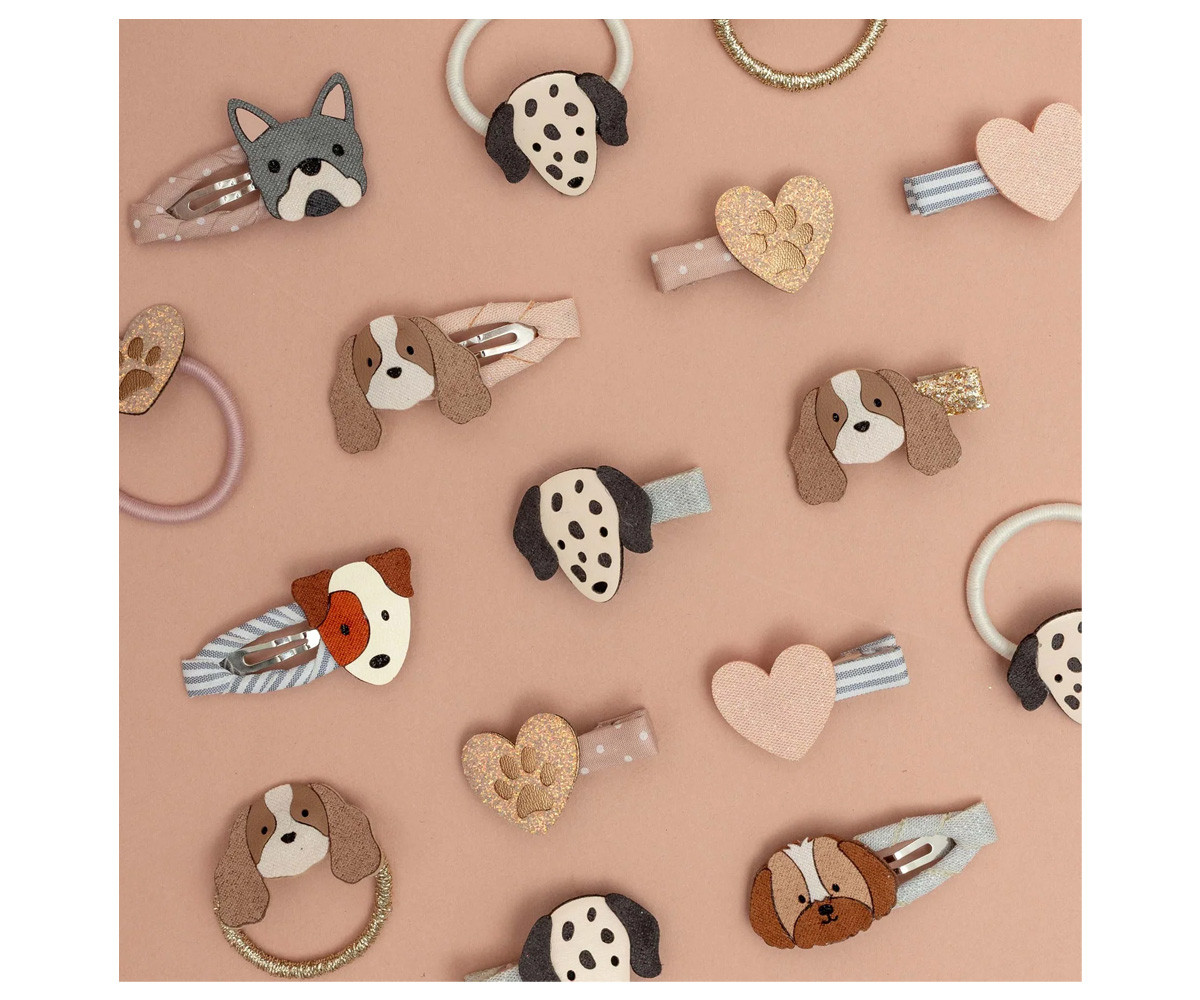 5 Mini Clips Clic Clacs Puppy Love