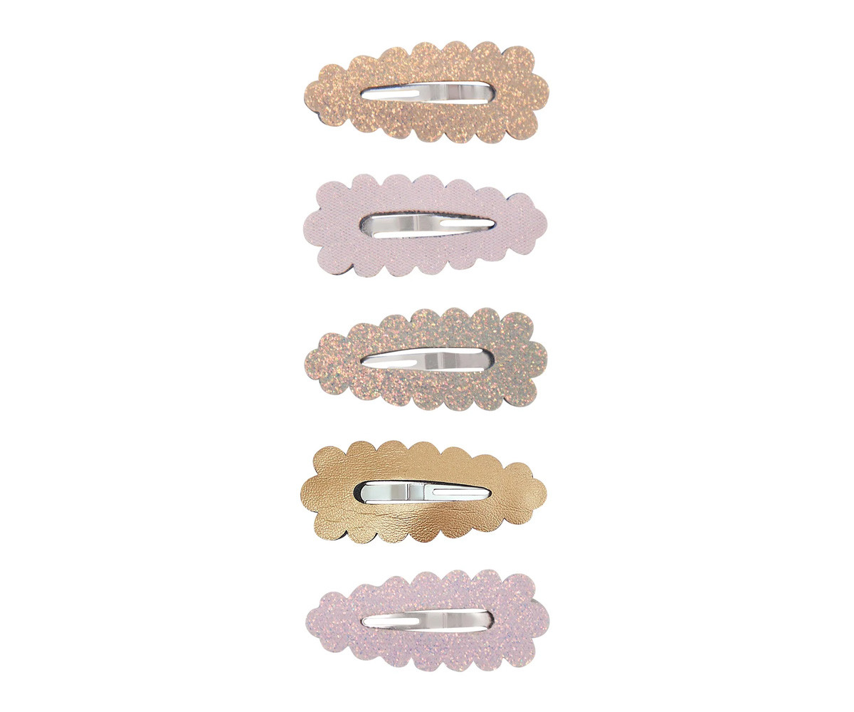 5 Clips de Pelo Mini Dreamwish Scalloped