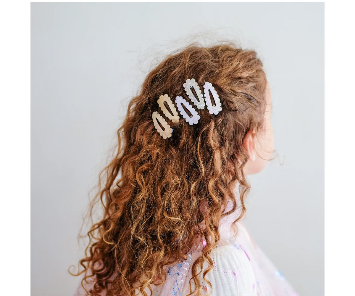 5 Clips de Pelo Mini Dreamwish Scalloped