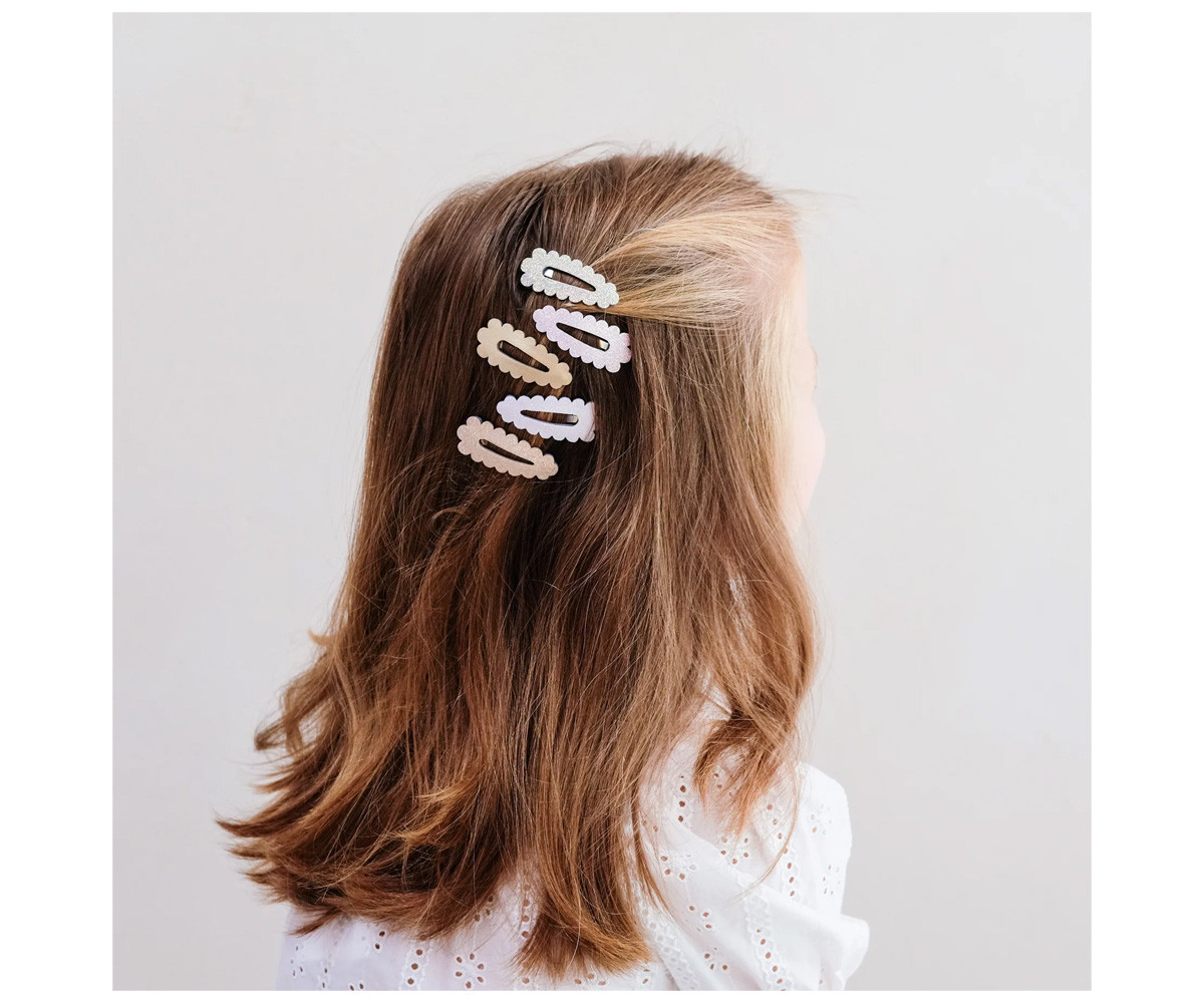 5 Clips de Pelo Mini Dreamwish Scalloped