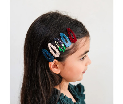 5 Clips de Pelo Mini Blackberry Scalloped