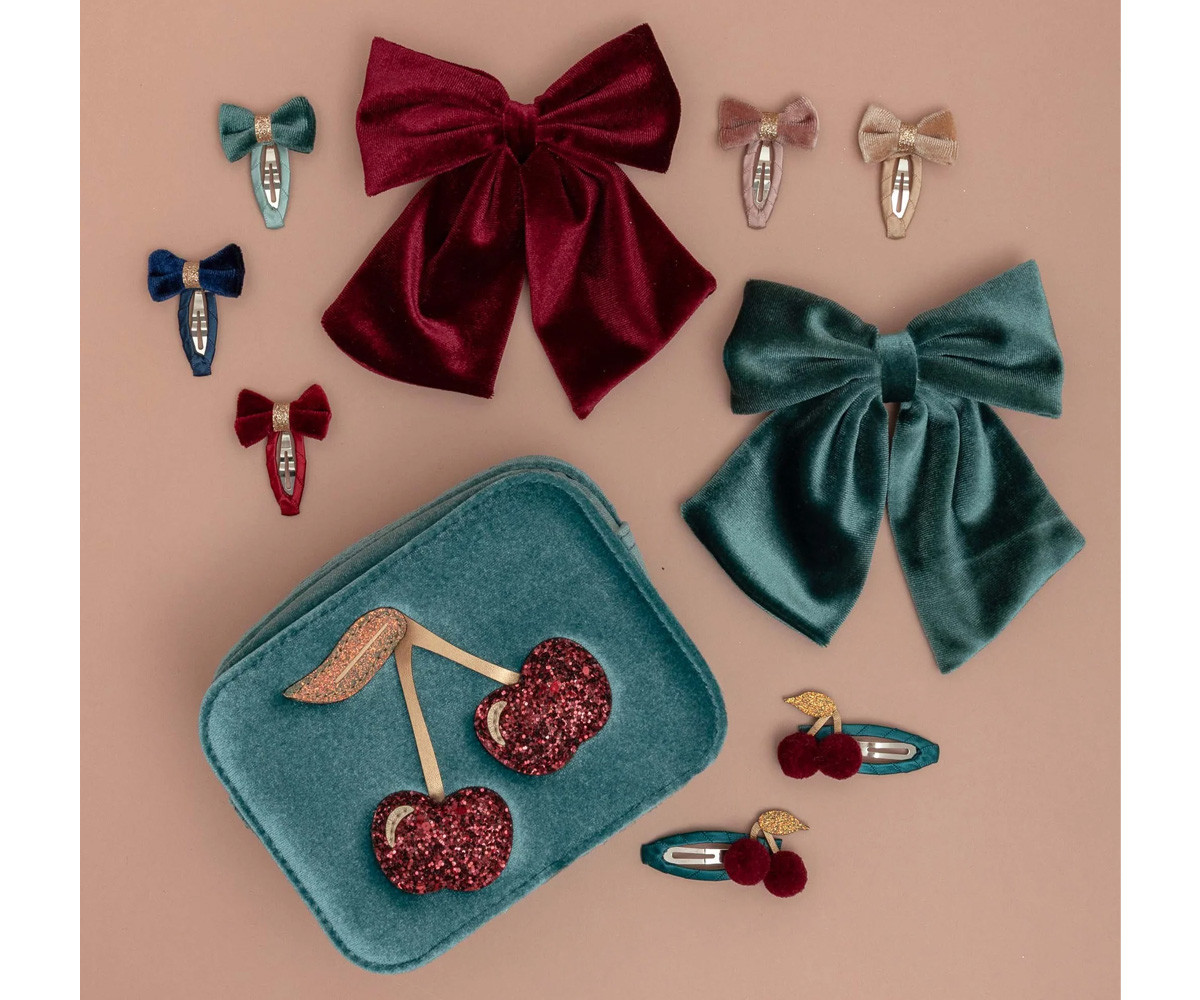 2 Clips de Pelo Pom Pom Cherries