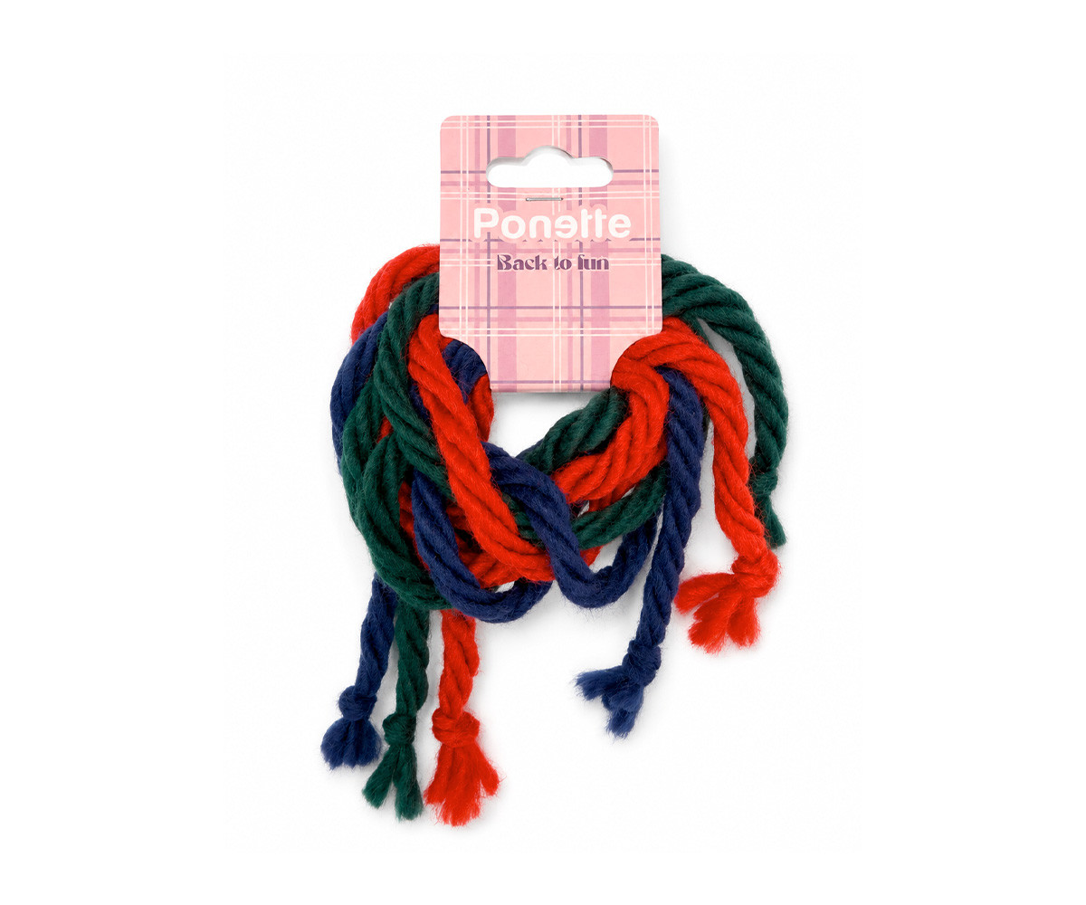 3 Lacci Capelli Tricolor Back to School 2026