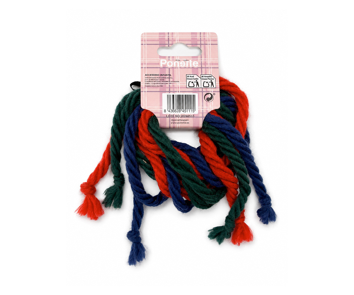 3 Lacci Capelli Tricolor Back to School 2026
