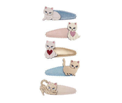 5 Mini Clips de Pelo Cutety Kitten