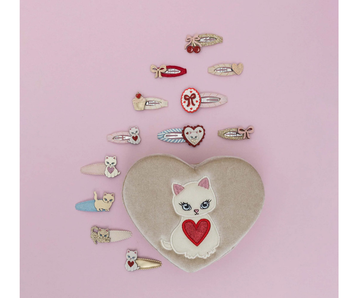 5 Mini Clips de Pelo Cutety Kitten