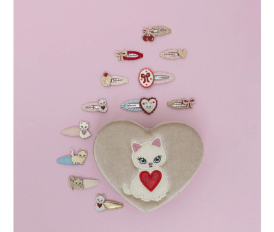 5 Mini Clips de Pelo Cutety Kitten
