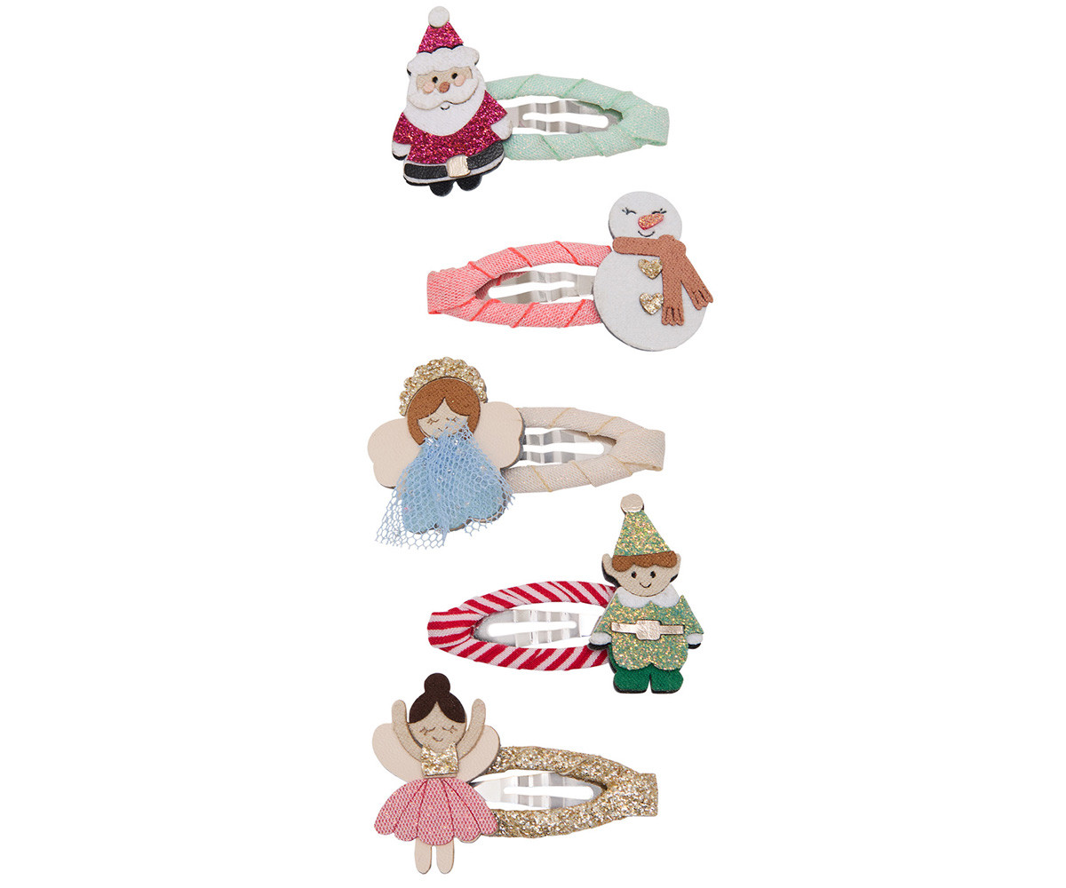 5 Mini Clips Cute Christmas Clic Clacs