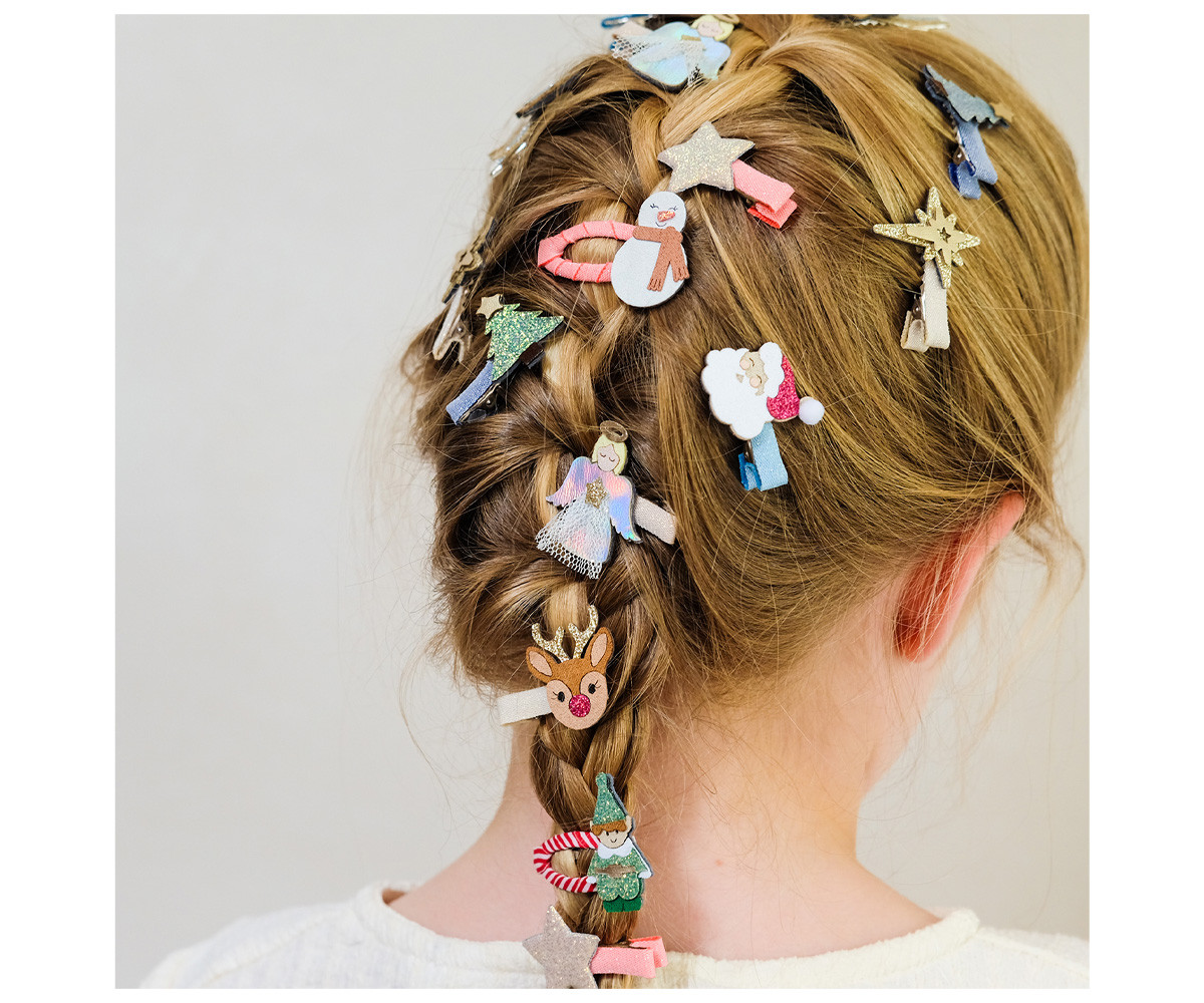 5 Mini Clips Cute Christmas Clic Clacs