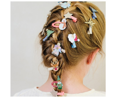 5 Mini Clips Cute Christmas Clic Clacs