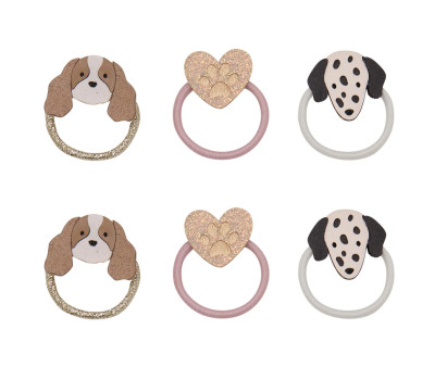 6 Gomas del Pelo Mini Puppy Love