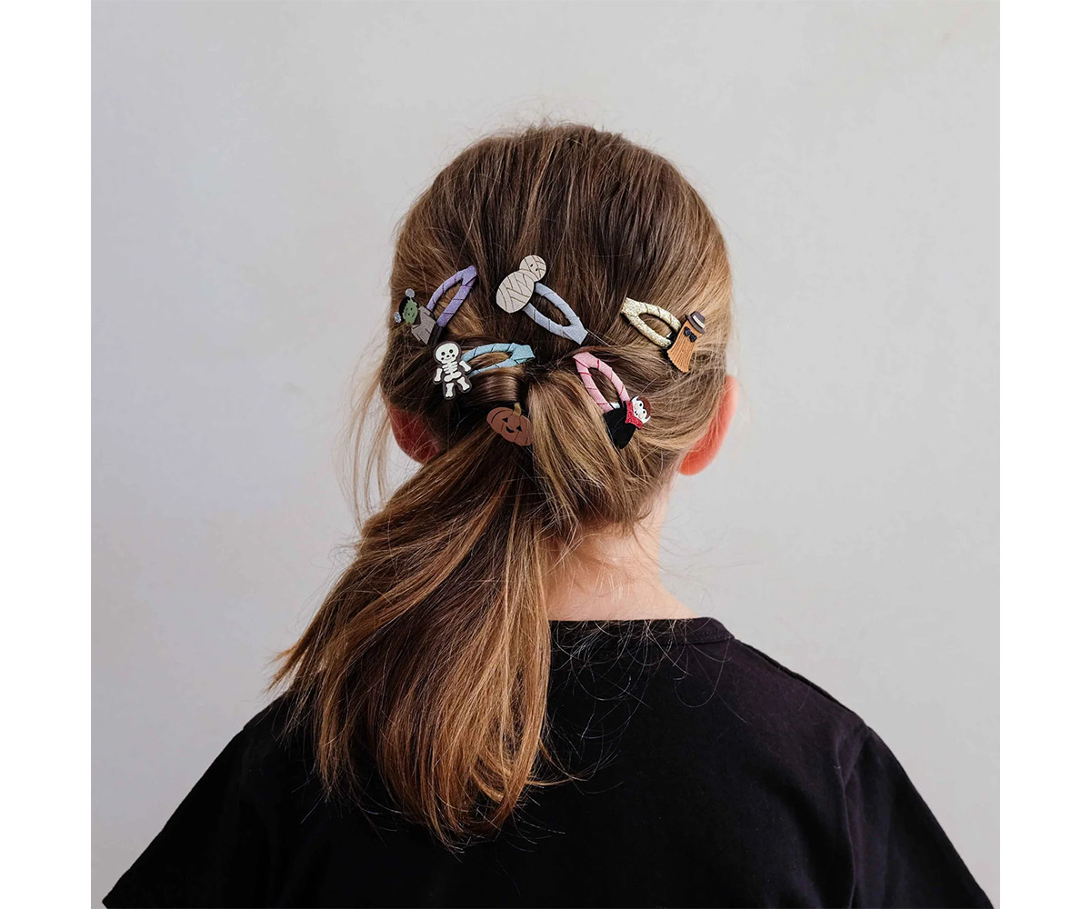 5 Mini Clips Monster Black