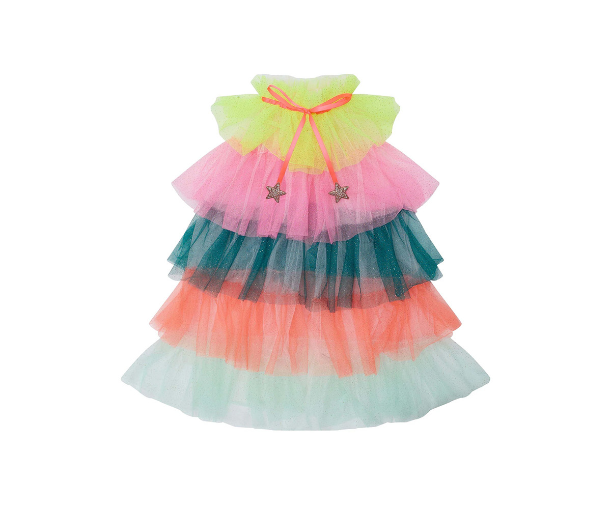 Capa Disfraz de Tul Rainbow Party Bright Multi