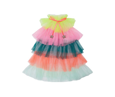 Capa Disfraz de Tul Rainbow Party Bright Multi