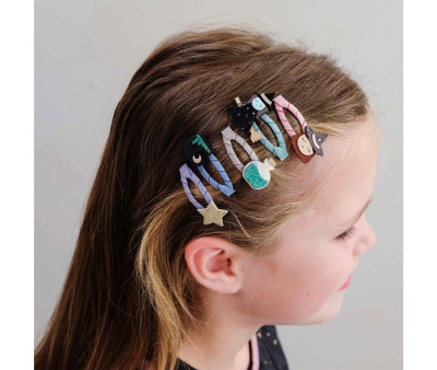5 Mini Clips Clic Clacs Witch Black