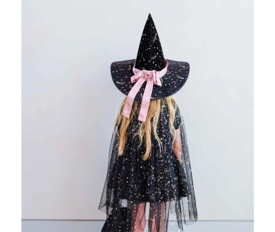 Capa Disfraz Bruja Ethel Tulle Black
