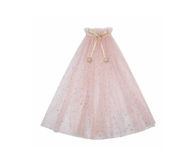 Capa Disfraz Princess Starry Tulle Pink