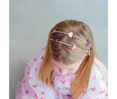 Diadema Doble Cherries Pink