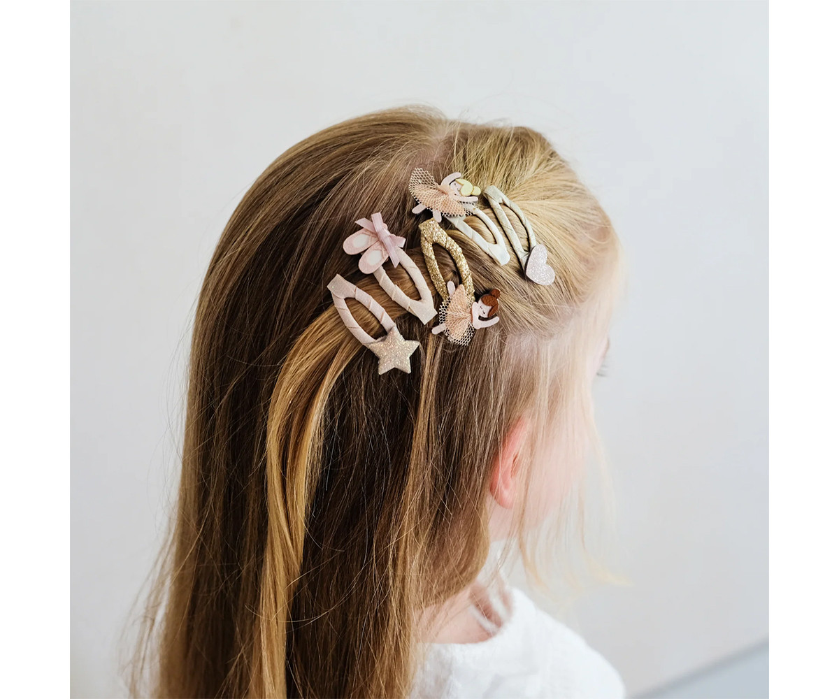 5 Mini Clips Ballerina Neutral Clic Clacs