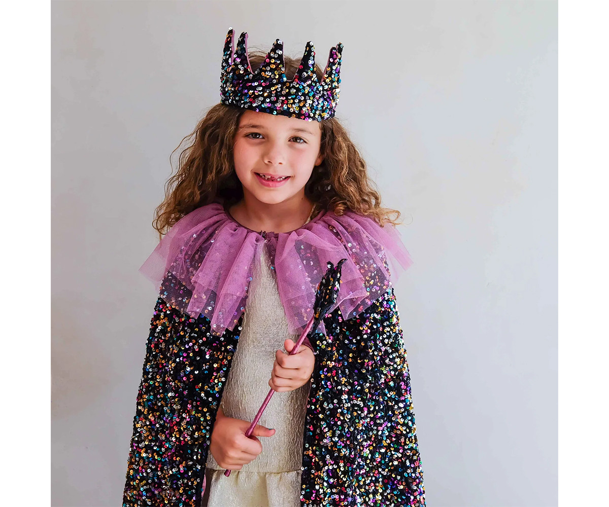 Disfraz Capa de Lentejuelas Ruffle Dazzle