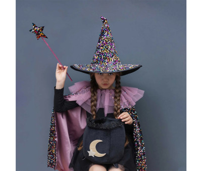 Sombrero de Bruja Lentejuelas Dazzle Multi