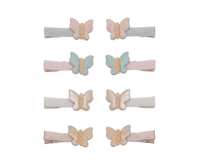 8 Mini Pinzas de Pelo Bella Butterfly Pastels