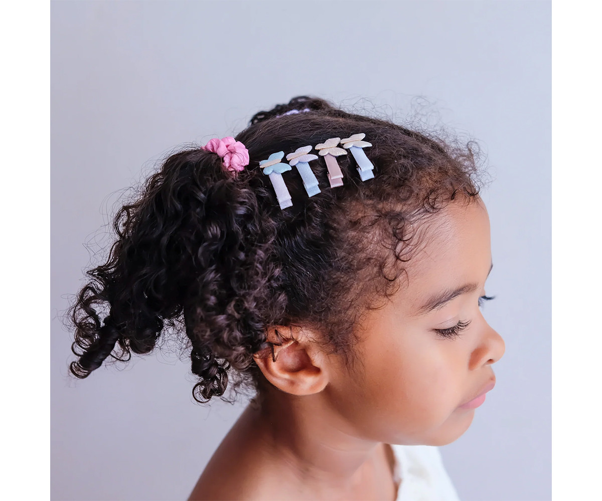 8 Mini Pinzas de Pelo Bella Butterfly Pastels