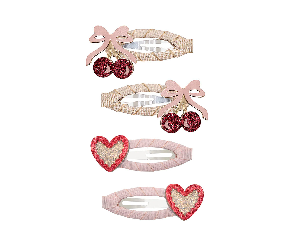 4 Clips de Pelo Fancy Cherries
