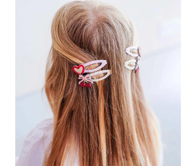 4 Clips de Pelo Fancy Cherries