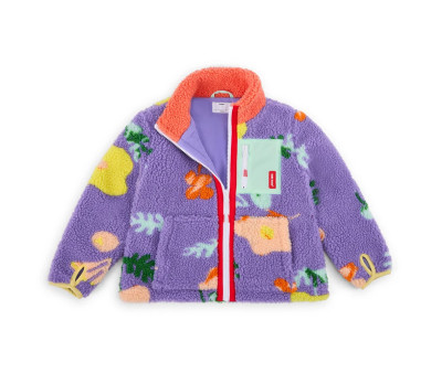 Chaqueta Polar Infantil Floral