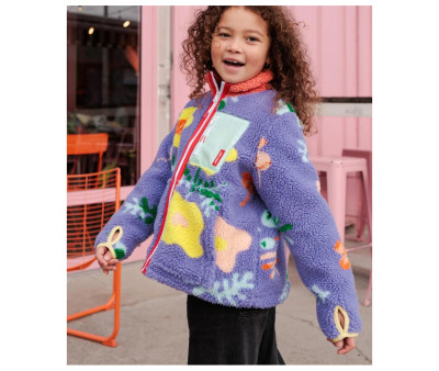 Chaqueta Polar Infantil Floral