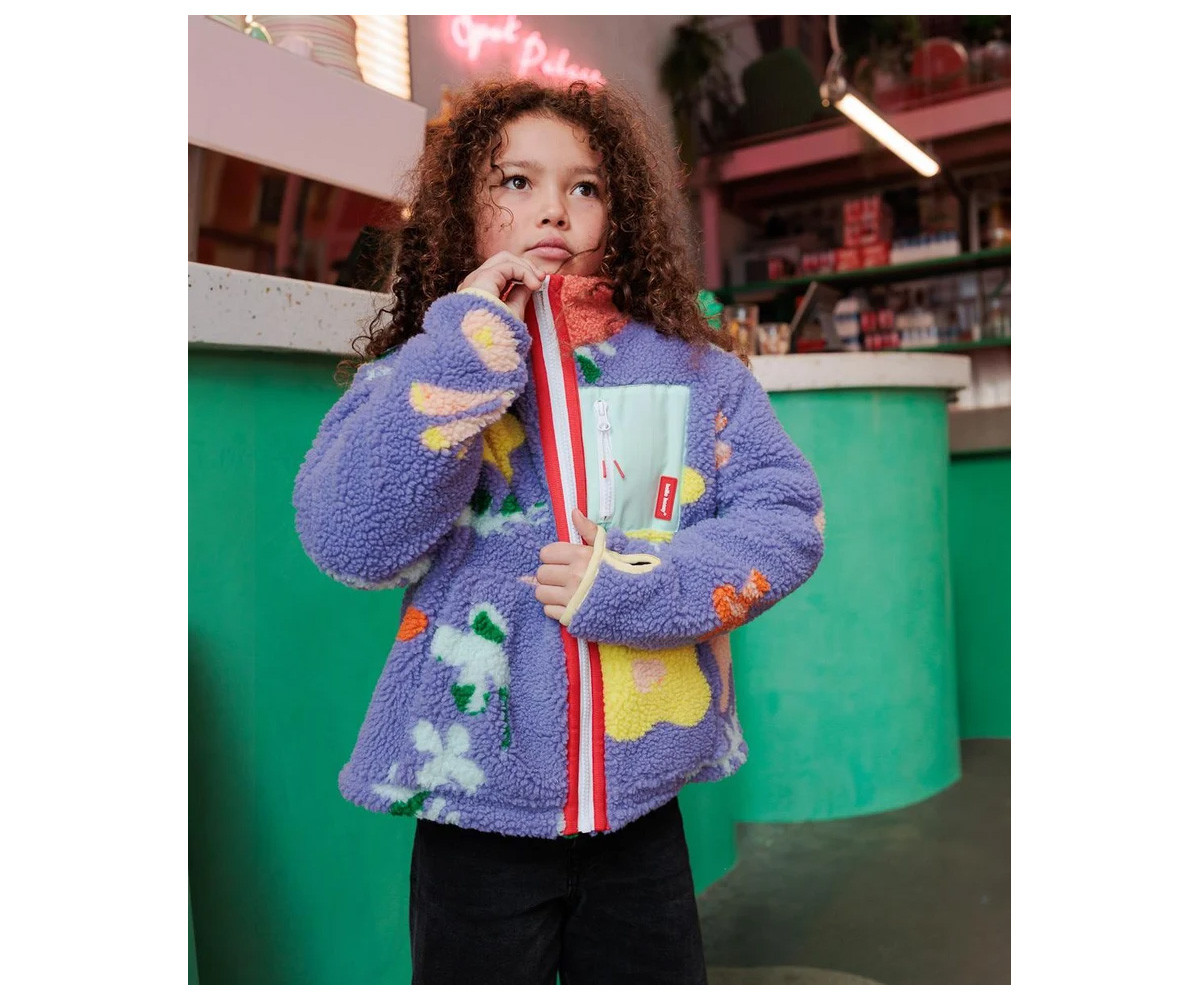 Chaqueta Polar Infantil Floral