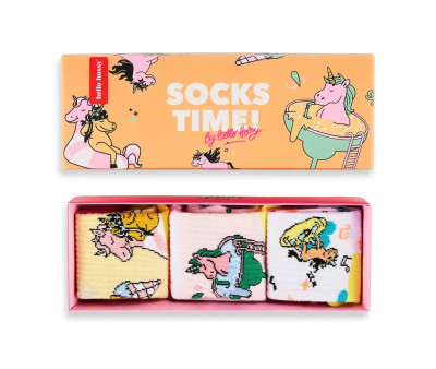 Pack 3 Pares de Calcetines Unicorn