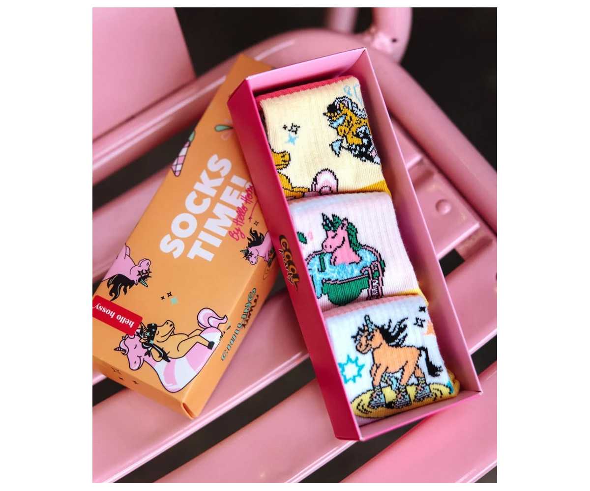 Pack 3 Pares de Calcetines Unicorn