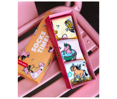 Pack 3 Pares de Calcetines Unicorn