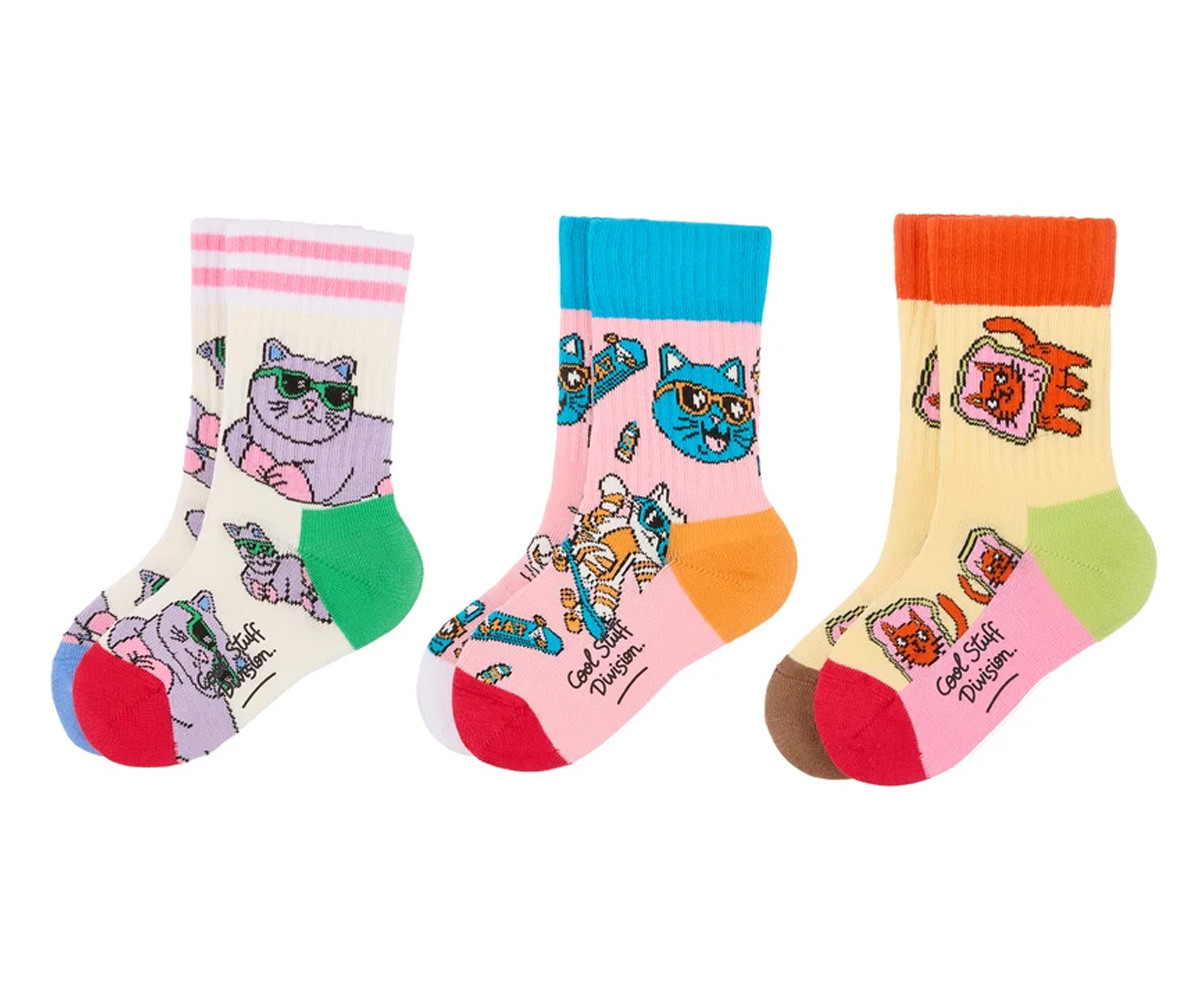 Pack 3 Pares de Calcetines Cats