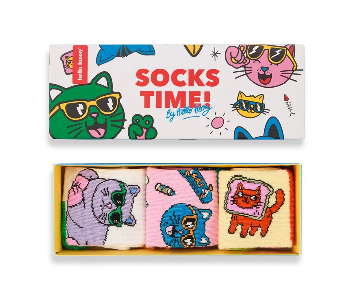 Pack 3 Pares de Calcetines Cats